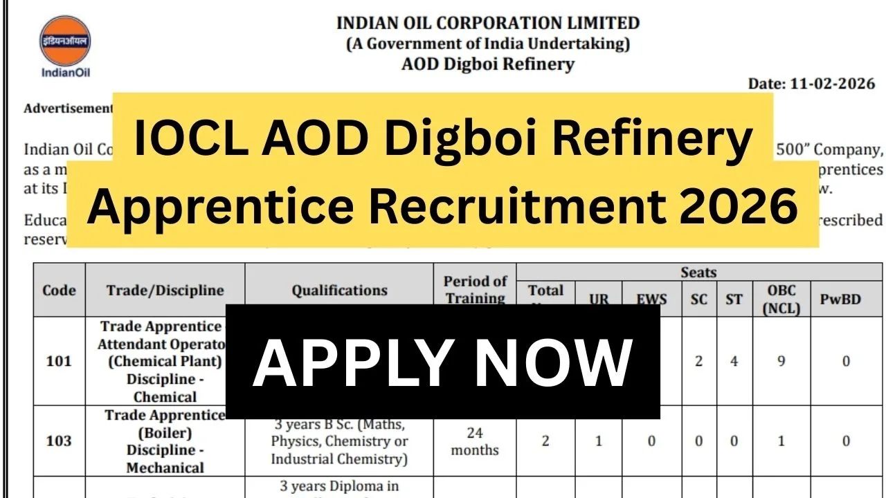 IOCL AOD Digboi Refinery Apprentice Recruitment 2026 (1)
