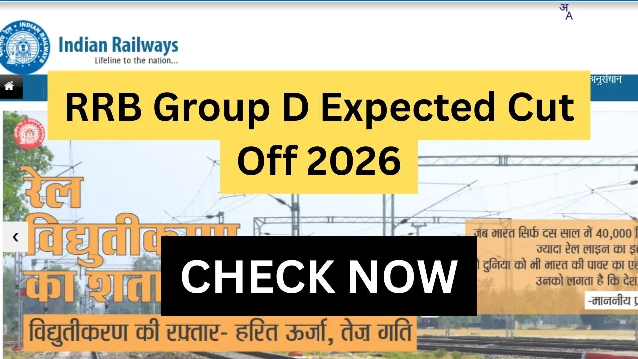RRB Group D Expected Cut Off 2026